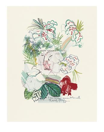 DUFY, RAOUL. Oury, Marcelle. Lettre à Mon Peintre.